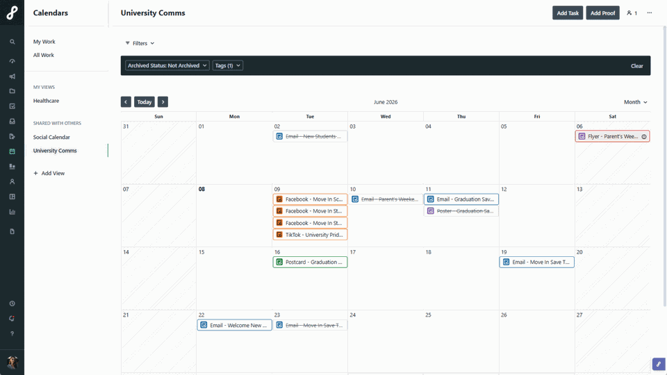 Calendar View Improvements