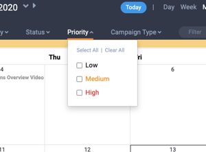 Priority filter