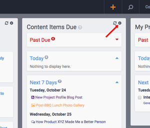 Filtering your dashboard module
