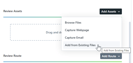 Add From Existing Files