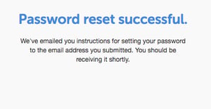 password reset successful