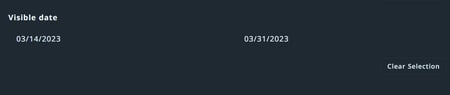 Visible date