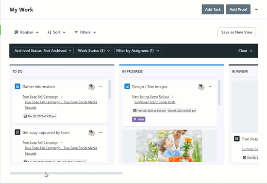 Kanban custom view
