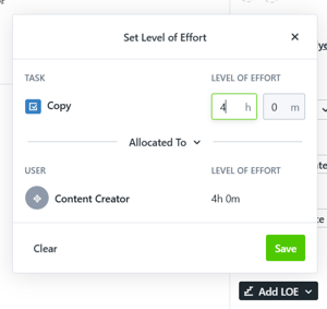 Adding LOE