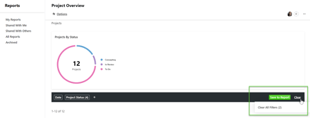 report filters