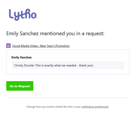 email notification 