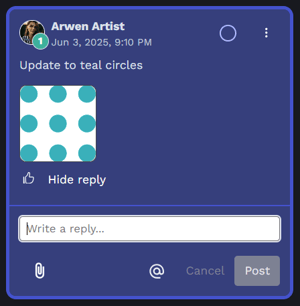 comment options