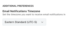 default time zone