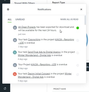 in-app notifications