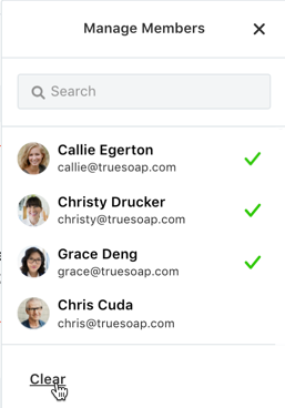 Managing member assignments
