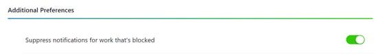 Preference toggle