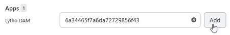 Lytho DAM asset URL field in Asana
