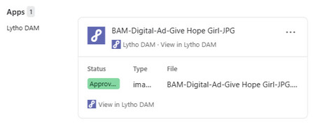 Asset added to Asana