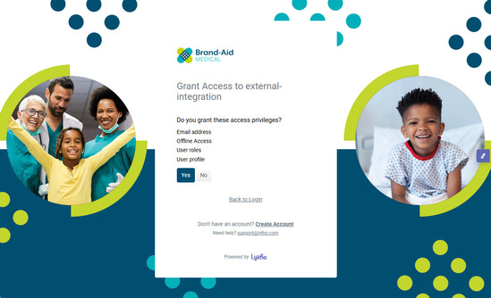 grant access screen