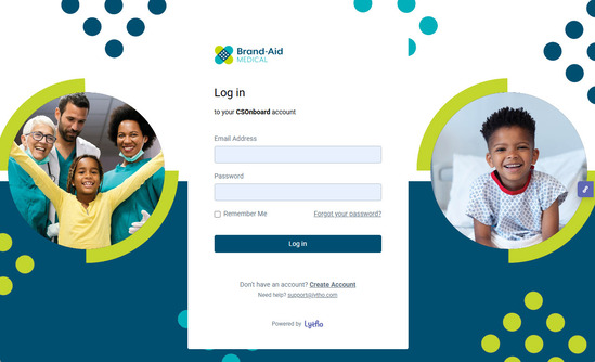 Lytho login screen