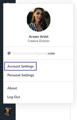 Account Settings button