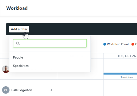 filter dropdown