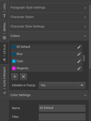 Creating Your Color Swatches