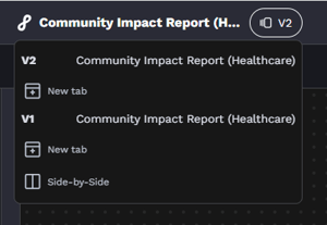 review versions menu