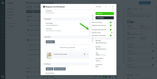Automatic Review Reminders