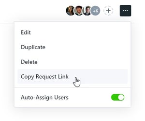 copy request link button