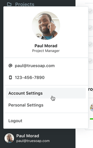 Account Settings button