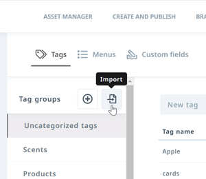 Import button