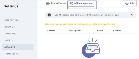 DAM API Management