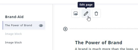 edit page button