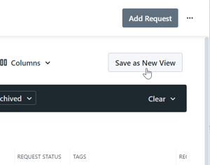 Save as New View button