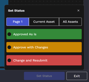 submission status menu