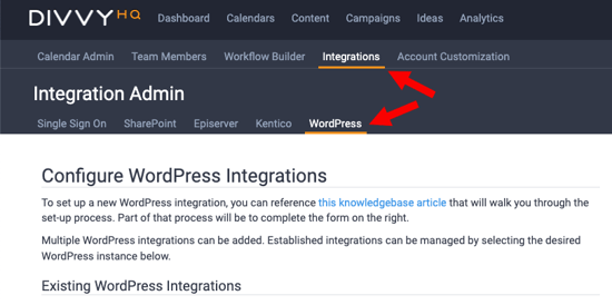 Add a WordPress Connection