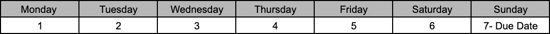 non-business days example