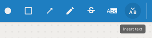Insert Text Tool icon