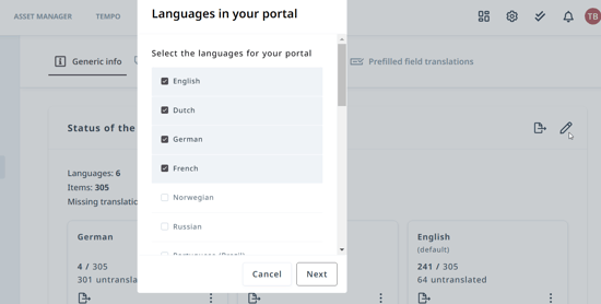 Adding languages