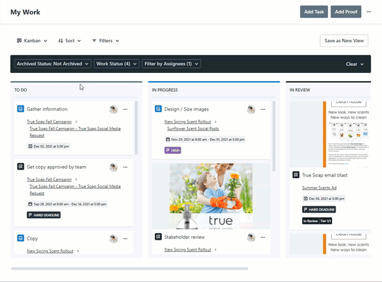 Moving Work Items in Kanban View