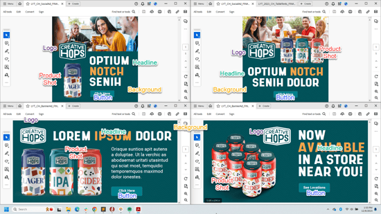 Layout examples