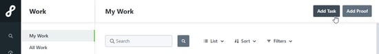 Add task button