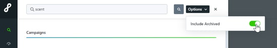 include archive toggle