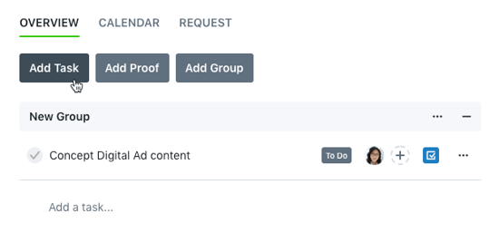 Add task button