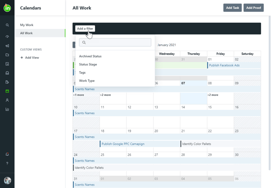  Calendar filters