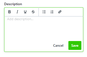 adding Description&nbsp;