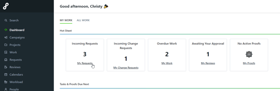 Dashboard widgets