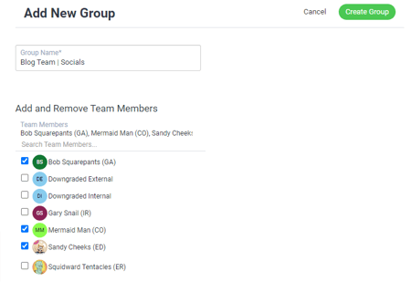 Add new group