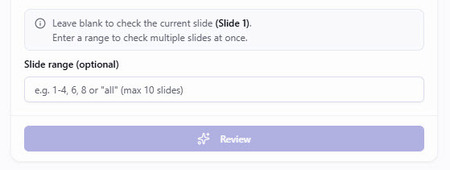 Microsoft Office PPT Slide Range