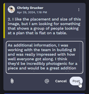 Comment options