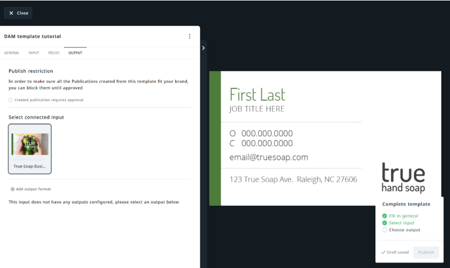 Choose & Set Output