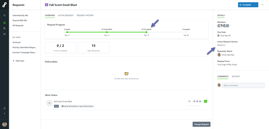 Reviewing an Accepted Change Request