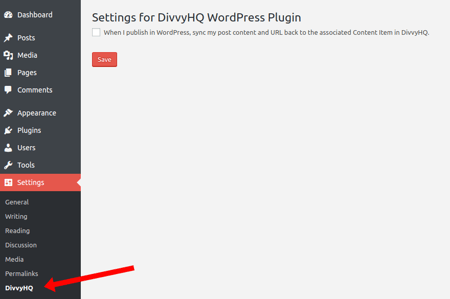 Enable DivvyHQ WordPress Plugin Sync