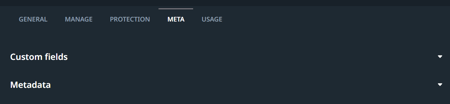 Meta tab